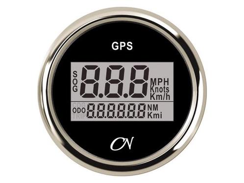 CN GPS Snelheidsmeter zwart/chroom - 52 mm, Watersport en Boten, Bootonderdelen, Nieuw, Ophalen of Verzenden