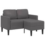 vidaXL 2-zitsbank met chaise longue, L-vormig, grijs, 125, Huis en Inrichting, Banken | Bankstellen, Verzenden, Nieuw, Tweepersoons