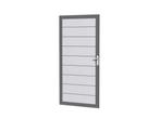 Veiling - Aluminium tuindeur - lichtgrijs - 183x93 cm, Tuin en Terras, Nieuw