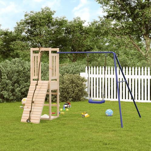 vidaXL Speelhuis massief grenenhout, Kinderen en Baby's, Speelgoed | Buiten | Speeltoestellen, Nieuw, Verzenden