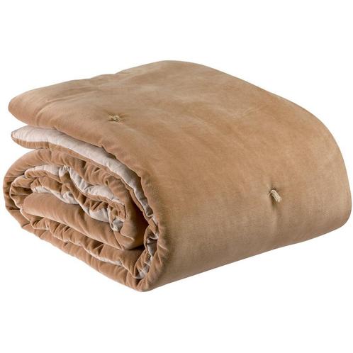 Elise Camel geknoopte stippendeken 140 x 200, Huis en Inrichting, Woonaccessoires | Plaids en Woondekens, Nieuw, Verzenden
