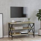 vidaXL Tv-meubel 80x40x50 cm bewerkt hout sonoma, Huis en Inrichting, Tafels | Bijzettafels, Verzenden, Nieuw