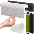 Ruhhy Zwarte Toiletrolhouder Loft-Stijl – Zonder Boren -.., Ophalen of Verzenden, Nieuw