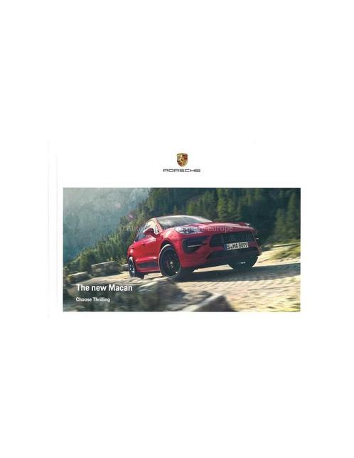 2021 PORSCHE MACAN HARDCOVER BROCHURE ENGELS, Boeken, Auto's | Folders en Tijdschriften, Porsche