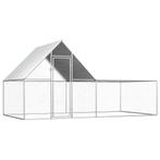 vidaXL Kippenren 4x2x2 m gegalvaniseerd staal, Verzenden, Nieuw
