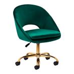 Draaistoel op wielen Groen 4Rico QS-MF18G (Diverse stoelen), Verzenden, Nieuw