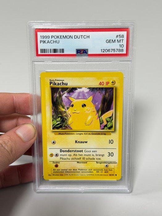1 Graded card - Pikachu 58 - PSA 10, Hobby en Vrije tijd, Verzamelkaartspellen | Pokémon