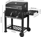 Buiten Houtskool BBQ Grill met Thermometer, Wielen en Plank, Tuin en Terras, Barbecue-accessoires, Verzenden, Nieuw