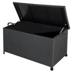 Kussenbox / Opbergbox - Polyrotan - 117x53x60cm - Incl. 2 Wi, Verzenden, Nieuw