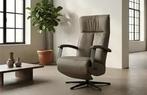 Leren moderne / industriële relaxfauteuil, Ophalen of Verzenden, Nieuw, Leer