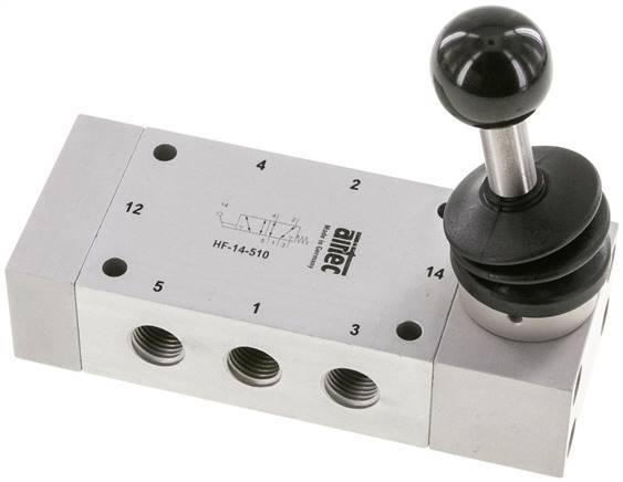 5/2 G1/4 Handbediende Hefboom Ventiel 0-12bar/0-168psi, Doe-het-zelf en Verbouw, Gereedschap | Machine-onderdelen en Toebehoren