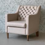 Fauteuil Mijke Klassiek Beige, Huis en Inrichting, Fauteuils, Ophalen of Verzenden, Nieuw