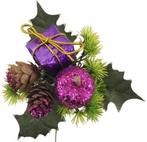 Kerstbijsteker paars appel cadeautje en dennenappeltjes doos, Ophalen of Verzenden, Nieuw