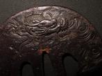 Katana - Gesmeed ijzer - Daito Sumoguri Dragon Tsuba :