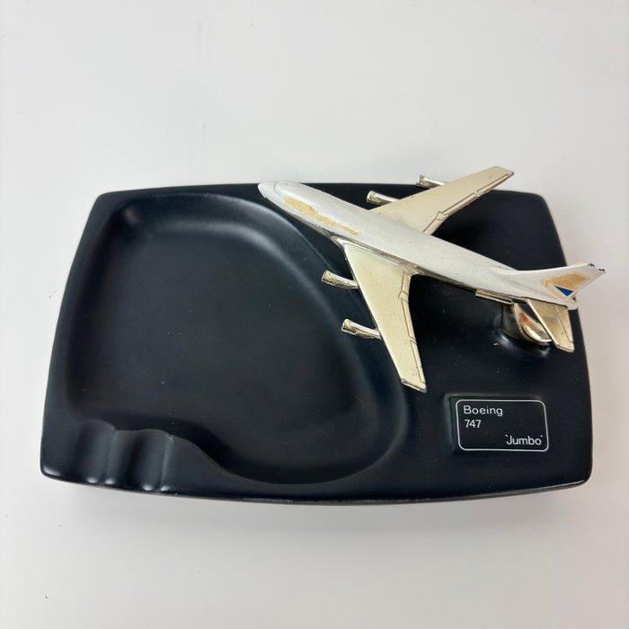 Asbak - Vintage Boeing 747 Jumbo Jet keramiek asbak 1970 -, Antiek en Kunst, Antiek | Wandborden en Tegels