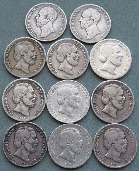 Nederland. Willem ll en Willem lll. 1/2 Gulden, Postzegels en Munten, Munten | Nederland
