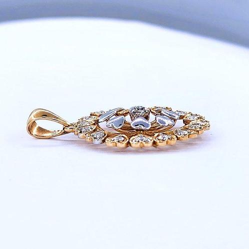 Hanger - 18 karaat Roségoud - 0.65ct. tw. Diamant, Sieraden, Tassen en Uiterlijk, Antieke sieraden