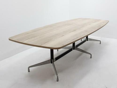 Vergadertafel Vitra Segmented - 73x320x120cm - halifax eiken, Huis en Inrichting, Tafels | Eettafels, Gebruikt, Ophalen of Verzenden