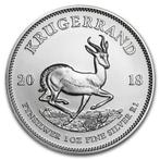 Krugerrand 1 oz 2018, Zuid-Afrika, Zilver, Losse munt, Verzenden