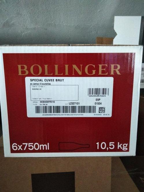 Bollinger, Special Cuvée - Champagne - 6 Flessen (0.75, Verzamelen, Wijnen