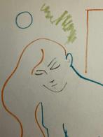 Jean Cocteau (1889-1963) - Femme abstraite avec cheveux
