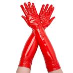 Lakleer Latex Lange Handschoenen Rood, Verzenden, Nieuw, Feestartikel