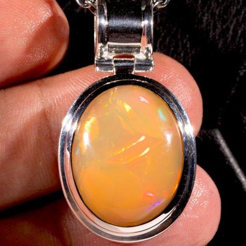 buitengewone hanger met Welo-opal Welo Opal: fonkelende, Verzamelen, Mineralen en Fossielen
