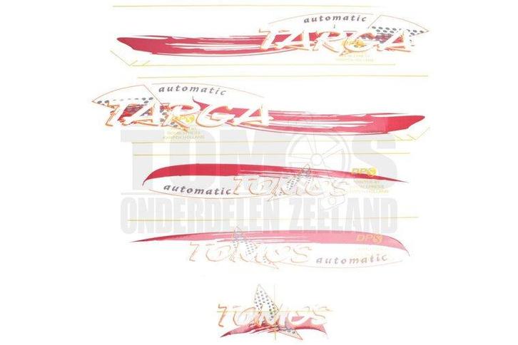 Tomos Stickerset Targa compleet set, Fietsen en Brommers, Brommeronderdelen | Algemeen, Nieuw, Ophalen of Verzenden