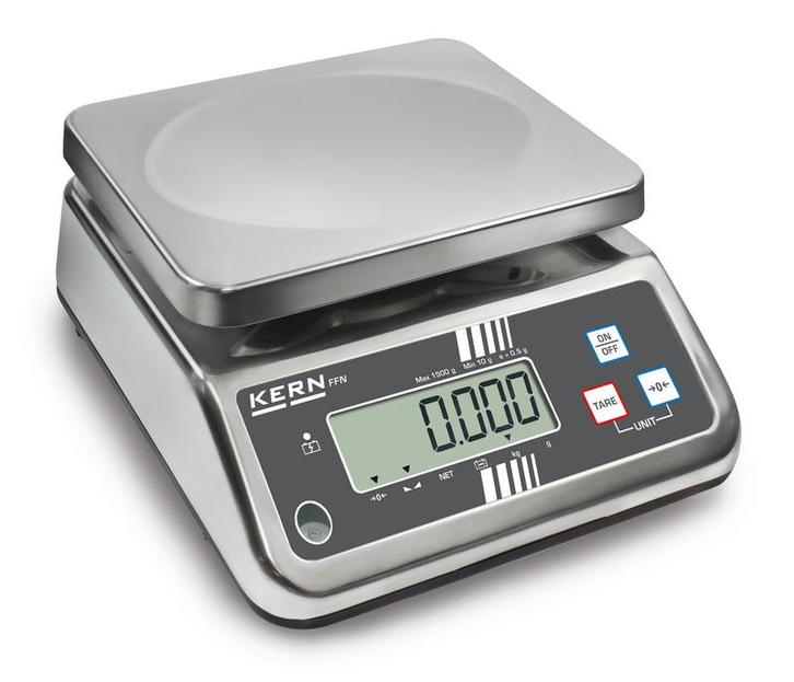 Tafelweegschaal Kern FFN 1K-4NM IP65 tot 1,5 kg, Witgoed en Apparatuur, Weegschalen, Nieuw, Verzenden