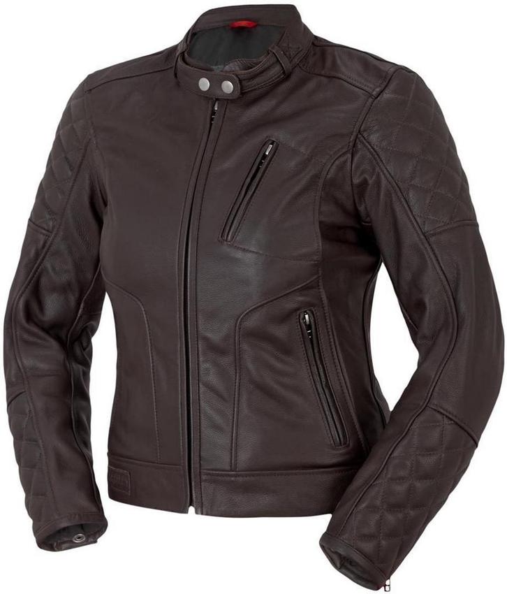 Bogotto Chicago Retro Dames Bruin Leren Motorjas, Motoren, Kleding | Motorkleding, Heren, Nieuw met kaartje, Jas | leer, Verzenden