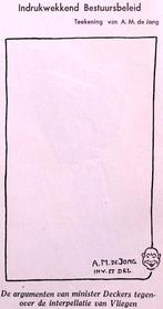 Spotprent over interpellatie van Deckers (lijst optie), Antiek en Kunst, Verzenden