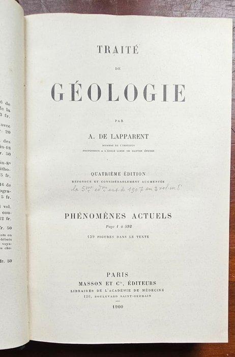 Albert de Lapparent - Traité de géologie - 1900, Antiek en Kunst, Antiek | Boeken en Bijbels