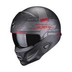 Scorpion Exo-Combat II Xenon Mat Zwart-Rood Jethelm, Jethelm, XXL, Nieuw met kaartje, Overige merken