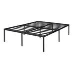 Metalen bed tweepersoonsbed Vårdö met bedbodem 140x200 cm zw, Huis en Inrichting, Slaapkamer | Bedden, Verzenden, Nieuw