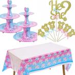 24-delige genderreval cupcake en taart set met toppers, etc., Verzenden, Nieuw, Feestartikel, Geboorte of Huwelijk