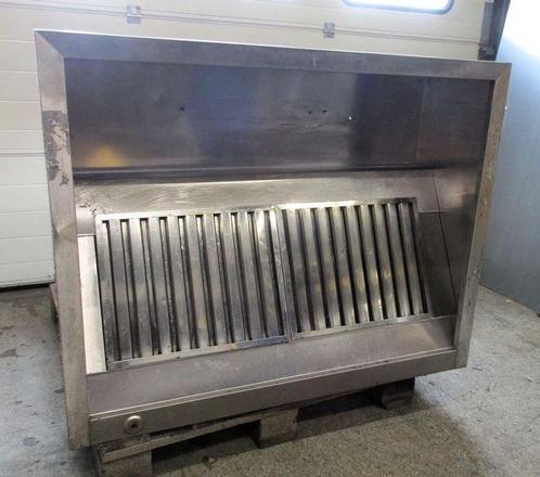 RVS Afzuigkap met 2 filters, box model, 120,5cm, zonder, Witgoed en Apparatuur, Afzuigkappen, Gebruikt
