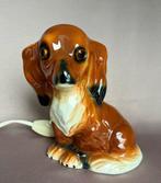 Lamp ornament - teckel - Porselein - Parfumlampje hond, Antiek en Kunst