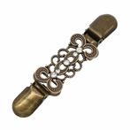 Fako Bijoux® - Vestsluiting - Vestclip - Krullen - Strass -, Verzenden, Nieuw