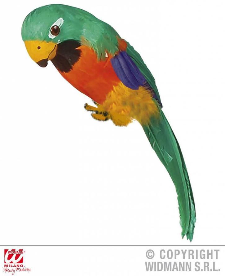 Nep papegaai multikleur, Hobby en Vrije tijd, Feestartikelen, Nieuw, Ophalen of Verzenden