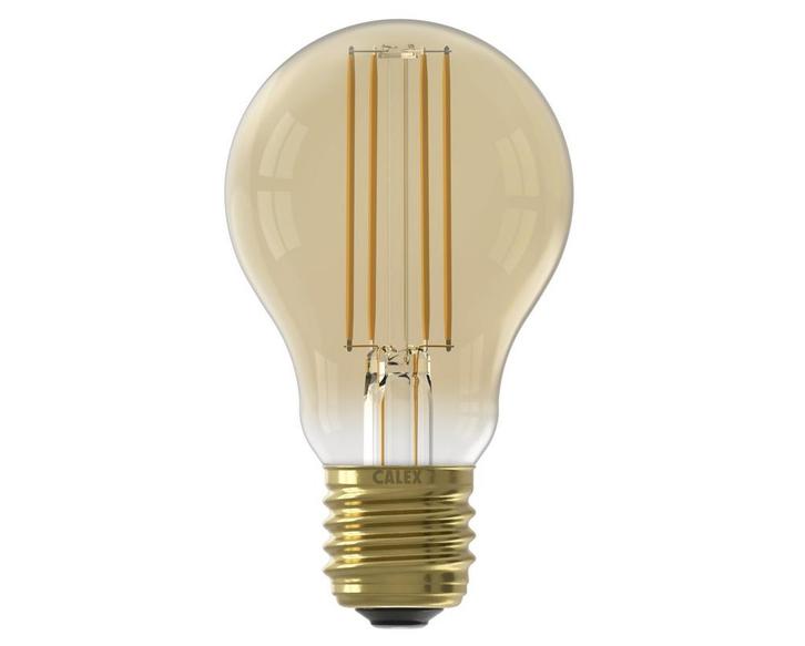 Calex LED lamp E27 7.5W 806lm 2100K Goud Dimbaar A60, Huis en Inrichting, Lampen | Overige, Nieuw, Ophalen of Verzenden