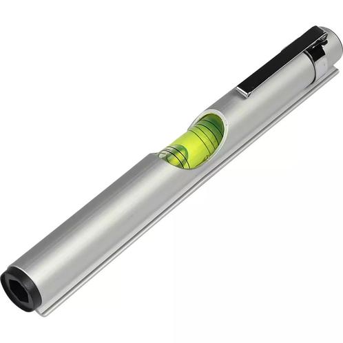 Benson Waterpas pen met clip - Aluminium - Compact en lic..., Doe-het-zelf en Verbouw, Gereedschap | Handgereedschap, Nieuw, Ophalen of Verzenden