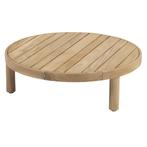 Finn salontafel teak 80 cm rond 4 Seasons Outdoor, Ophalen of Verzenden, Nieuw, Teakhout