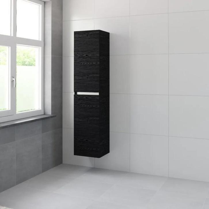 Bruynzeel kolomkast 175 zwart eiken, Doe-het-zelf en Verbouw, Sanitair, Nieuw, Ophalen of Verzenden