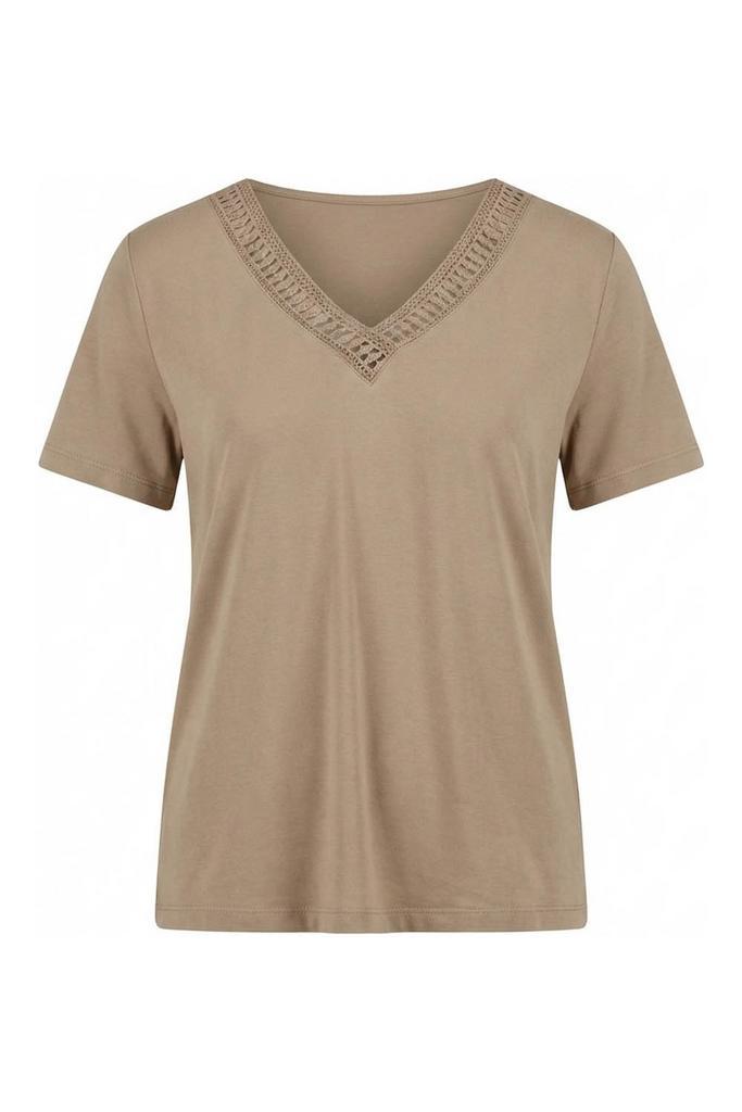 Vero Moda T-shirt in maat M Beige, Kleding | Dames, T-shirts, Beige, Zo goed als nieuw, Verzenden