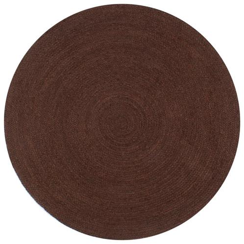 vidaXL Vloerkleed handgemaakt rond 120 cm jute bruin, Huis en Inrichting, Stoffering | Tapijten en Kleden, Bruin, Nieuw, Verzenden