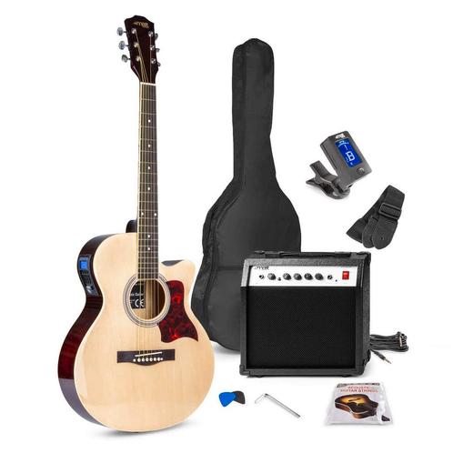 Retourdeal - MAX ShowKit elektrisch akoestische gitaarset 40, Muziek en Instrumenten, Snaarinstrumenten | Gitaren | Elektrisch
