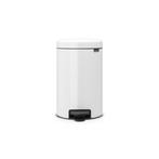 Brabantia Pedaalemmer newIcon 12 ltr - Wit, Huis en Inrichting, Woonaccessoires | Prullenbakken, Verzenden, Nieuw