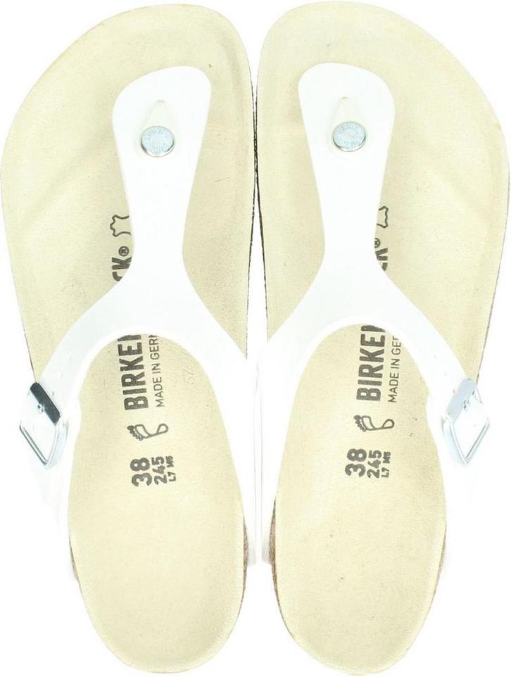 Birkenstock - Maat 37 - Gizeh Dames Slippers - White, Kleding | Dames, Schoenen, Verzenden