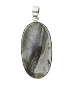Zilveren Labradoriet edelsteen ovaal groot hanger, Sieraden, Tassen en Uiterlijk, Kettinghangers, Verzenden, Nieuw