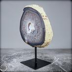 Natuurlijke Amethist Agaath Cluster op standaard- 3663.25 g, Verzamelen, Mineralen en Fossielen